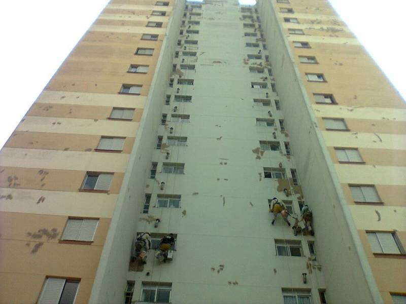 Restauração de Fachada em Edifício Antigo Ferraz de Vasconcelos - Restauração de Fachada em Edifício Residencial